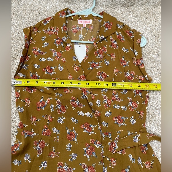 re:named floral wrap dress size small - Picture 8 of 10